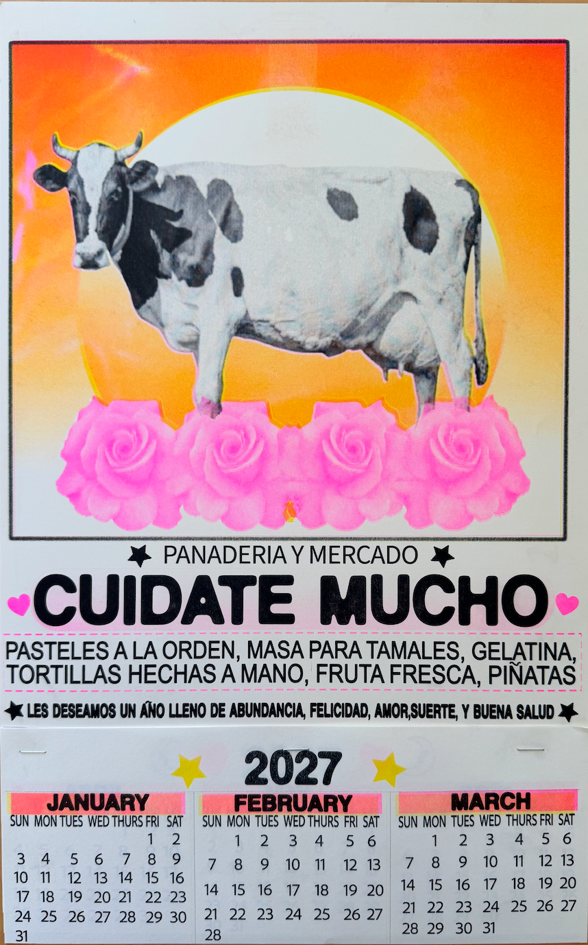 2027 Cuidate Mucho Cow Calendar